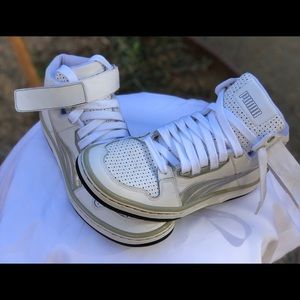 VTG Puma Def Jan 💯 leather Sneakers, Sz 10.5